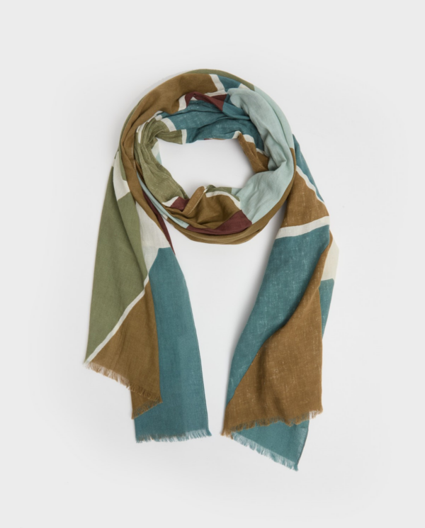 Foulard fantasia multicolour in cotone